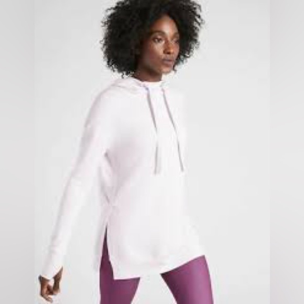 Athleta Light Pink Hoodie Sweatshirt